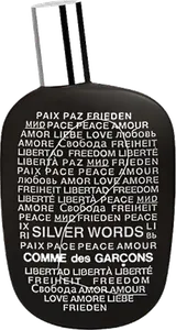 Comme Des Garcons 2 Silver Words by comme-des-garcons